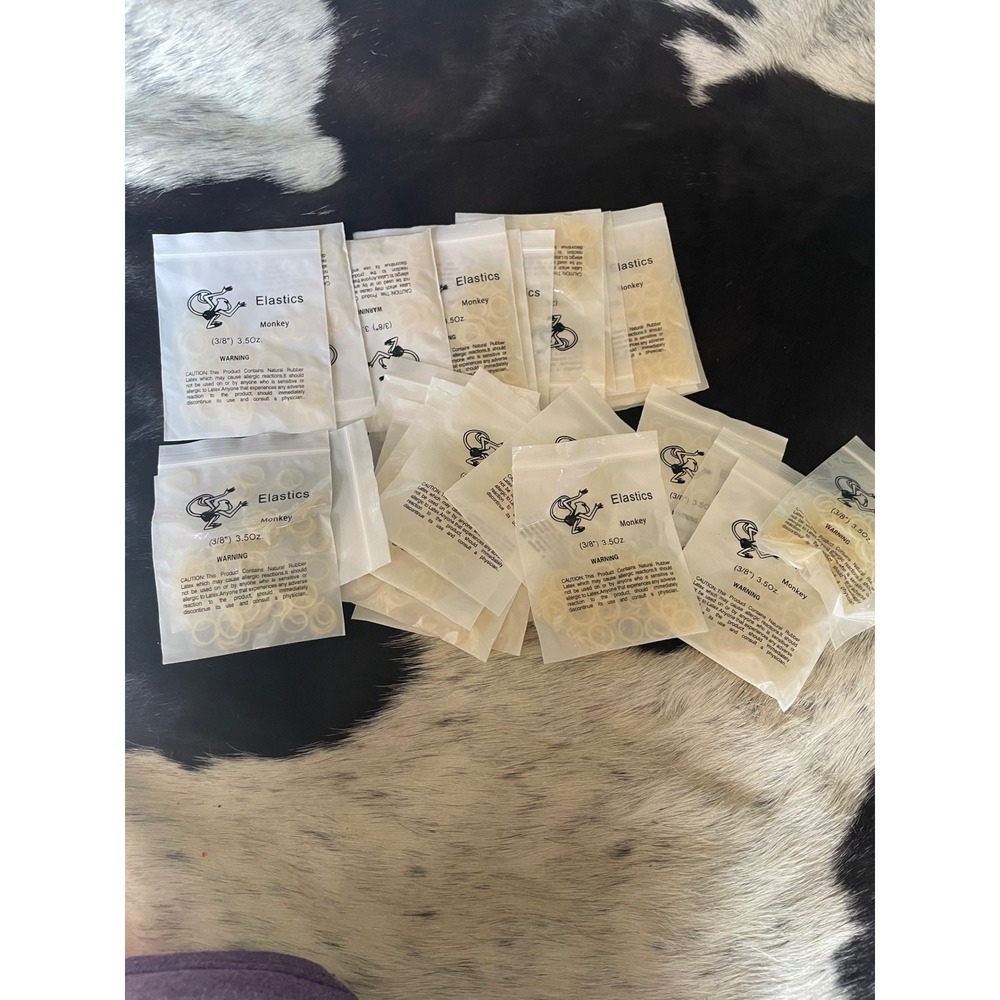 Orthodontic Dental Elastics Braces Rubber Bands Monkey 3/8" 3.5 oz 29‎ Packages